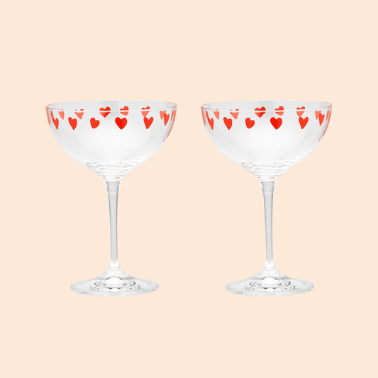 Kieliszki Classic Love Champagne Glass Set of 2
