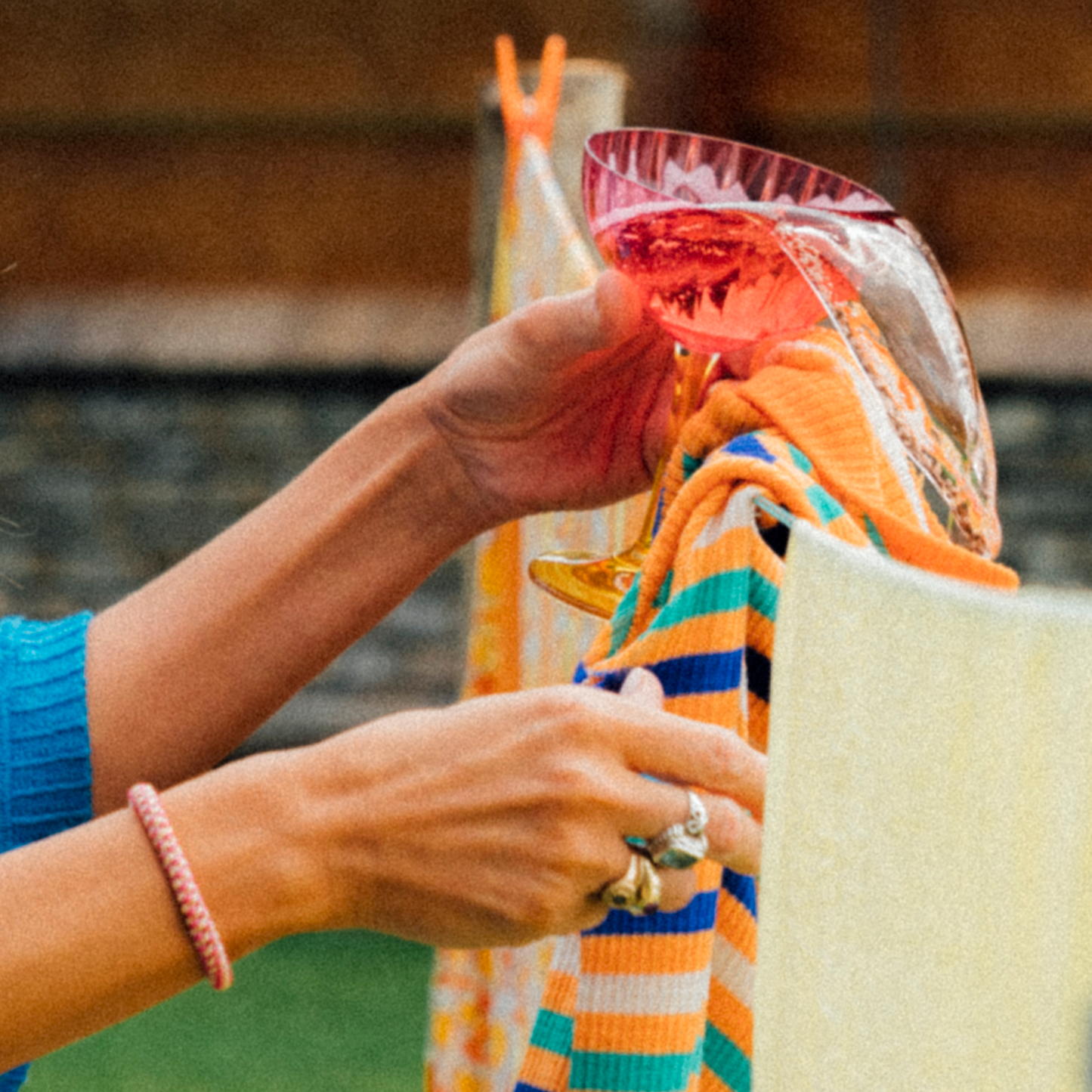 Kolorowy Kieliszek Jazzy Champagne Glass