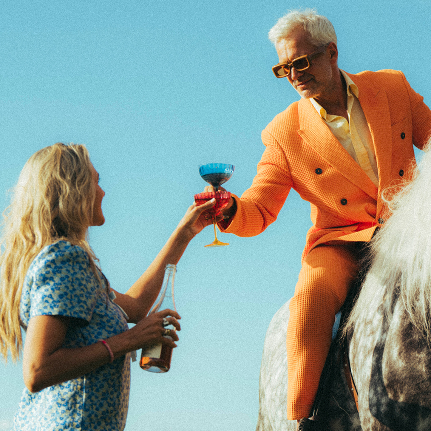 Kolorowy Kieliszek Jazzy Champagne Glass