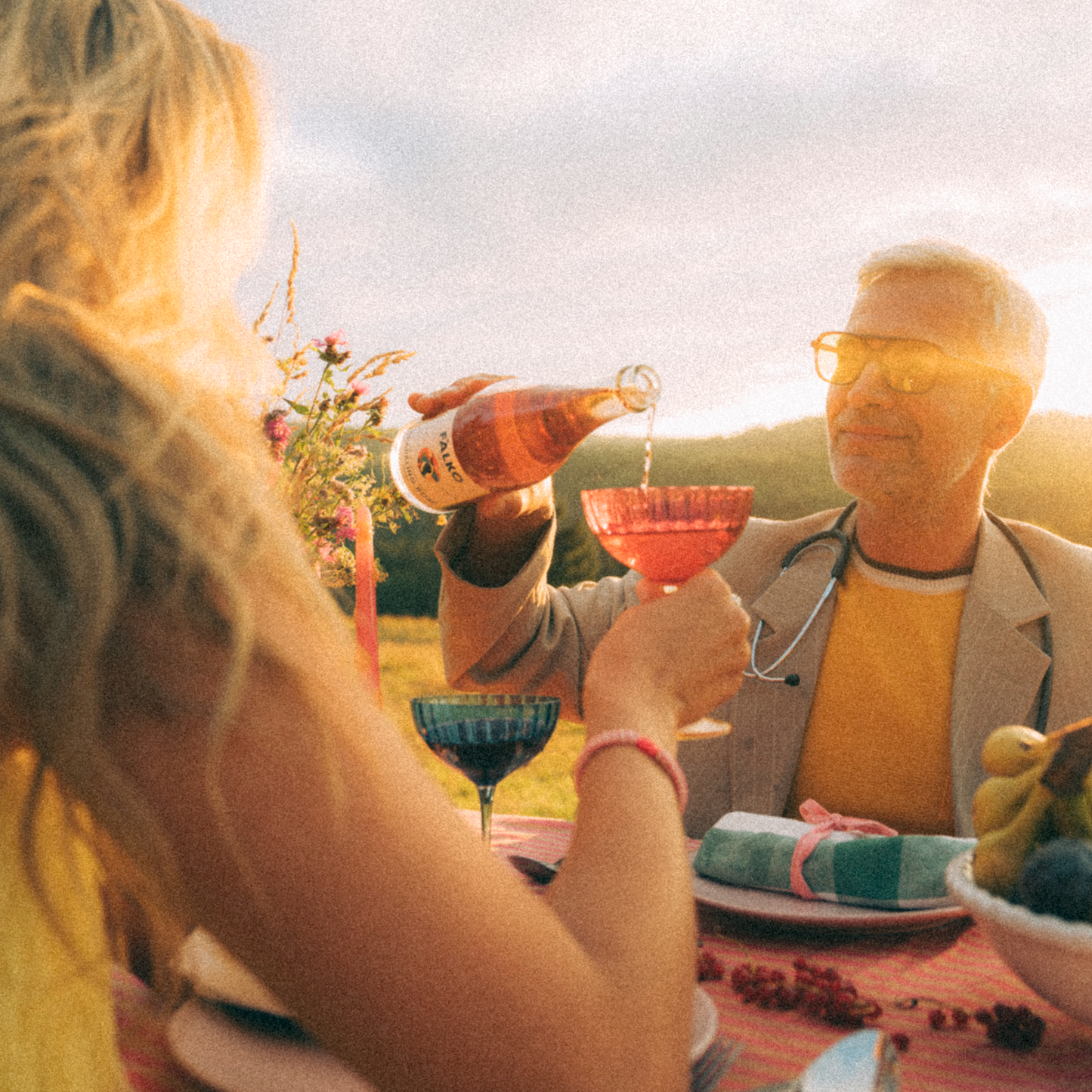 Kolorowy Kieliszek Jazzy Champagne Glass