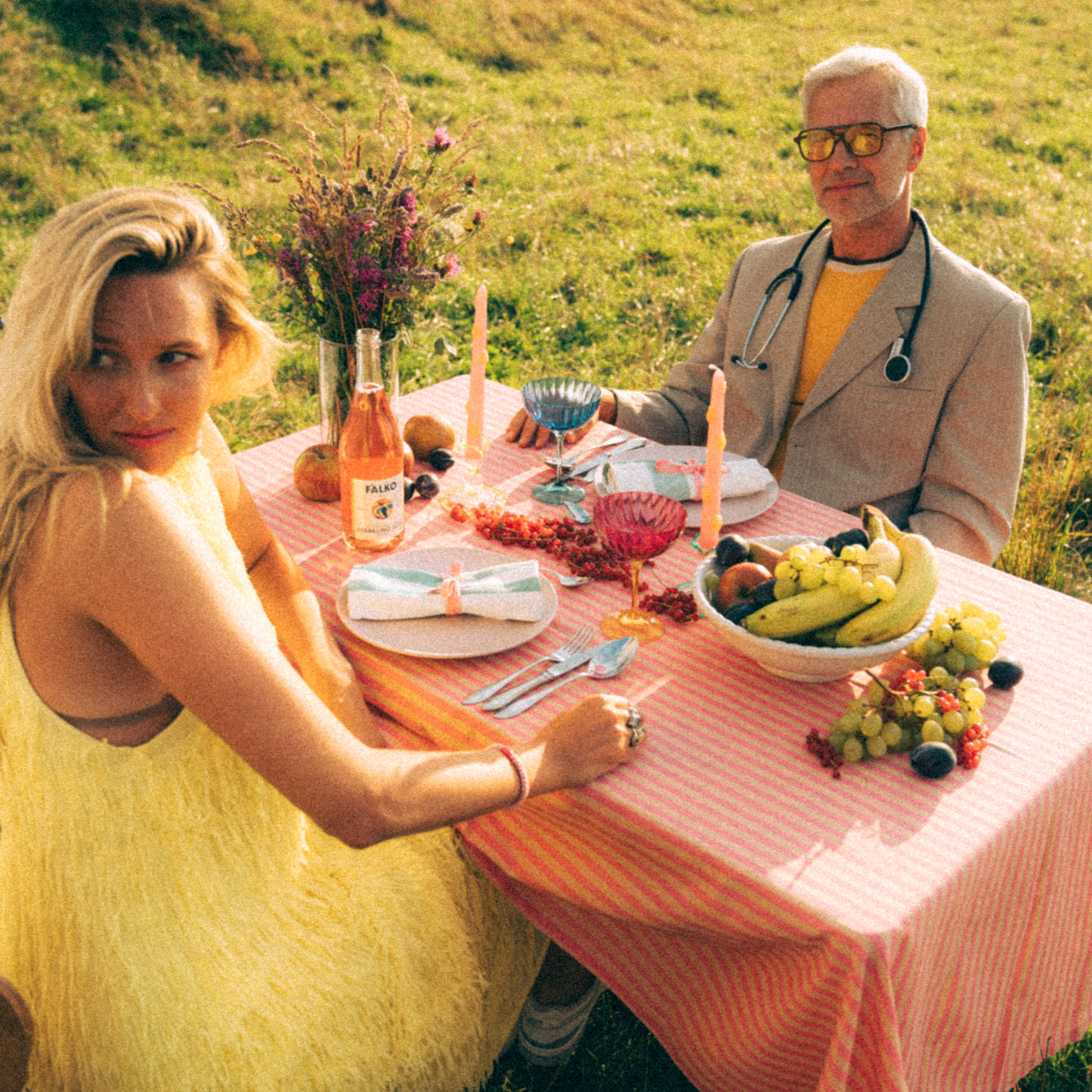 Kolorowy Kieliszek Jazzy Champagne Glass