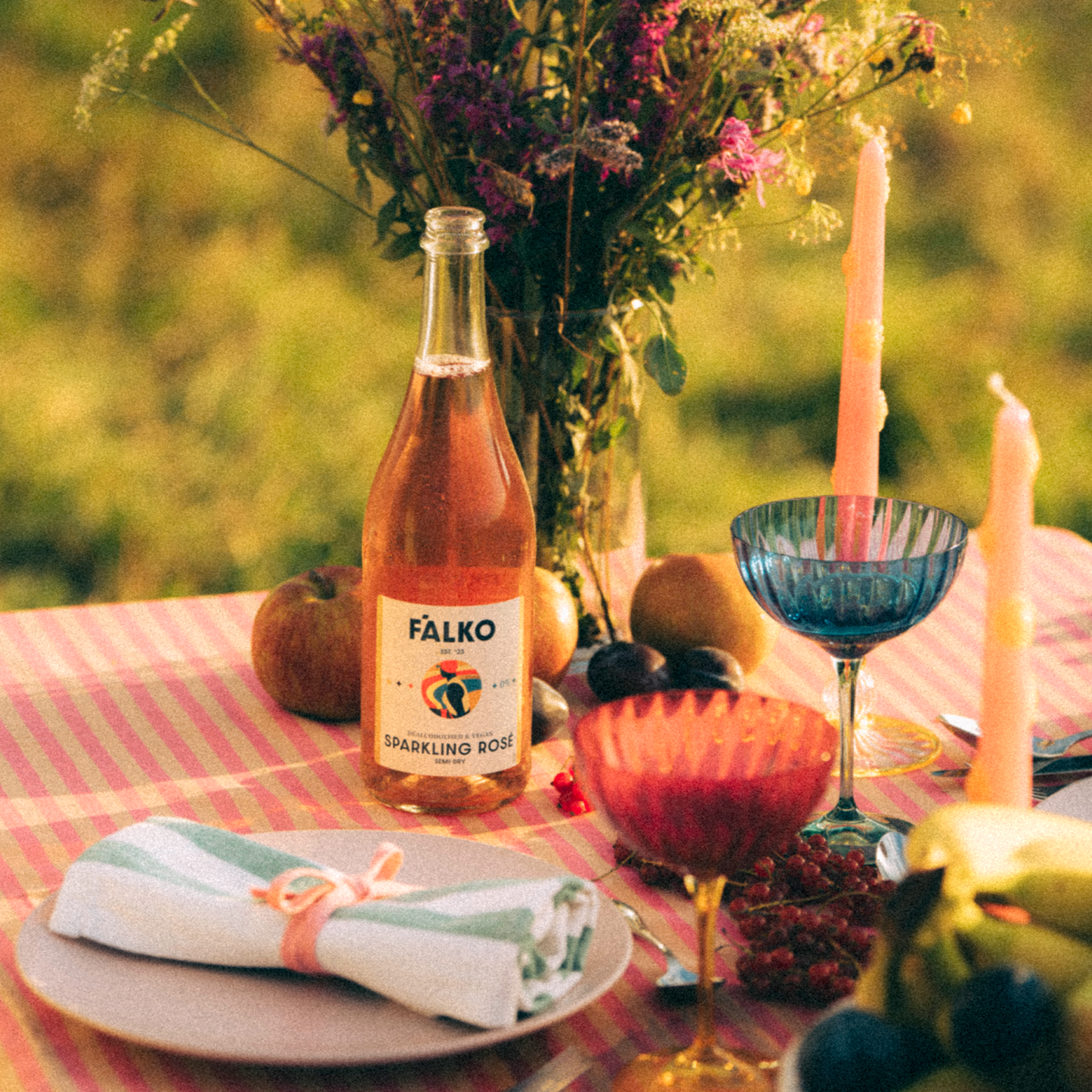 Kolorowy Kieliszek Jazzy Champagne Glass