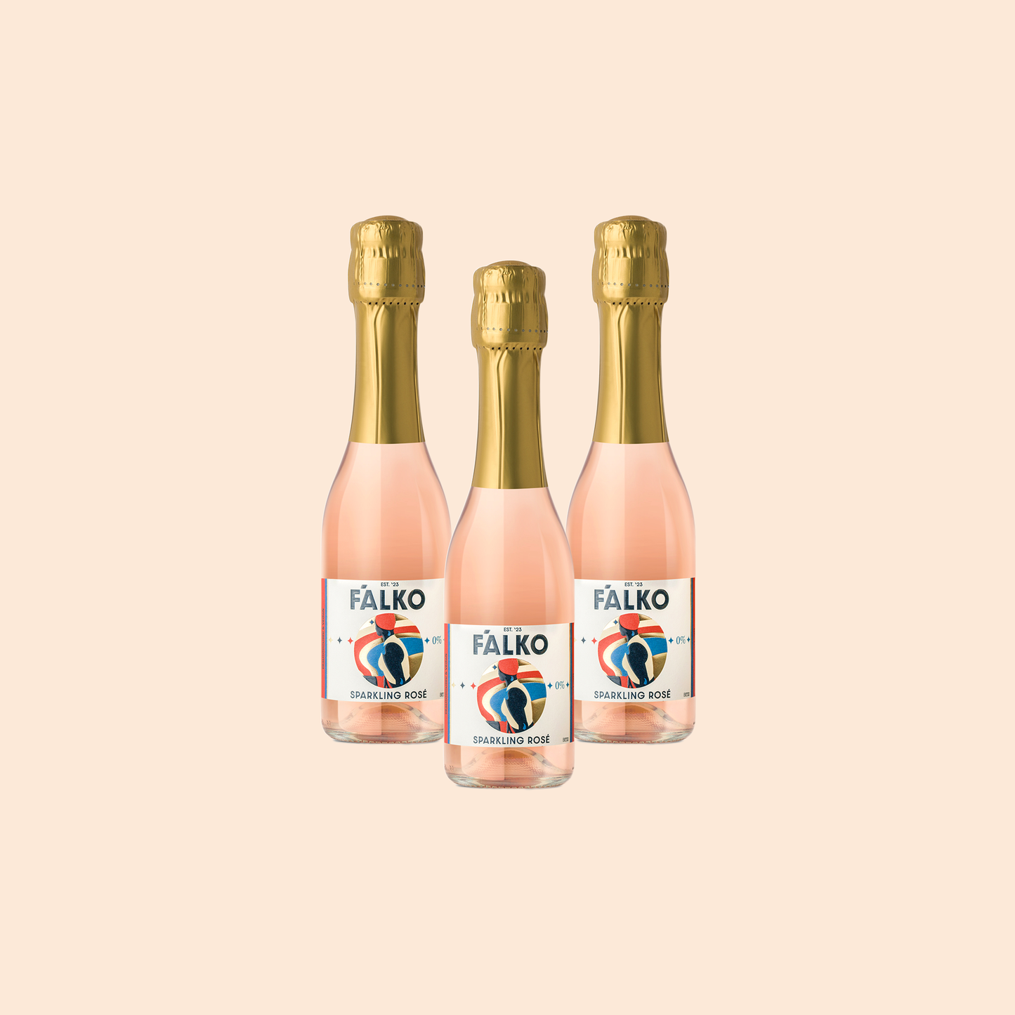 3-pack MINI F'ALKO Sparkling Rosé 0% (200 ml)