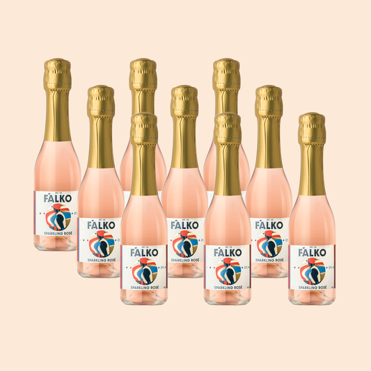 9-pack MINI F'ALKO Sparkling Rosé 0% (200 ml)