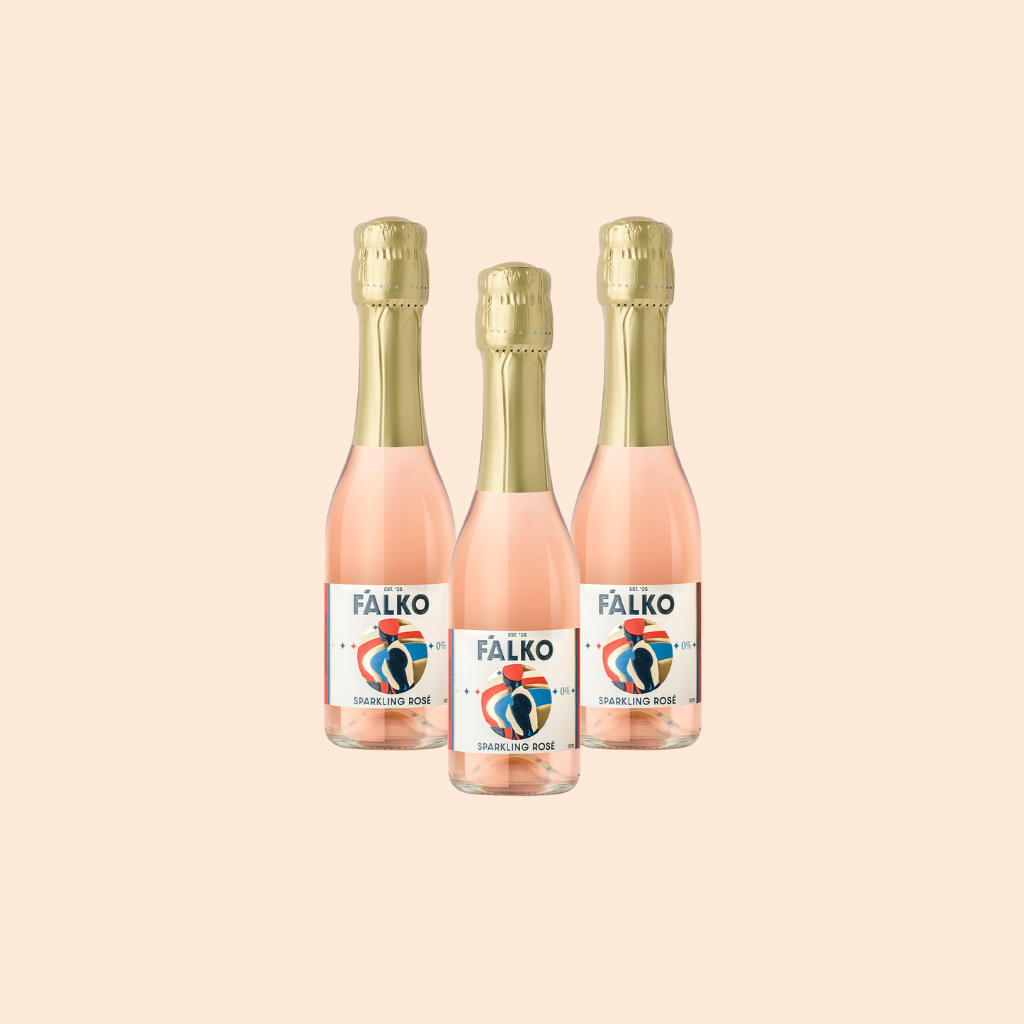 3-pack MINI F'ALKO Sparkling Rosé 0% (200 ml)