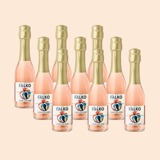 9-pack MINI F'ALKO Sparkling Rosé 0% (200 ml)