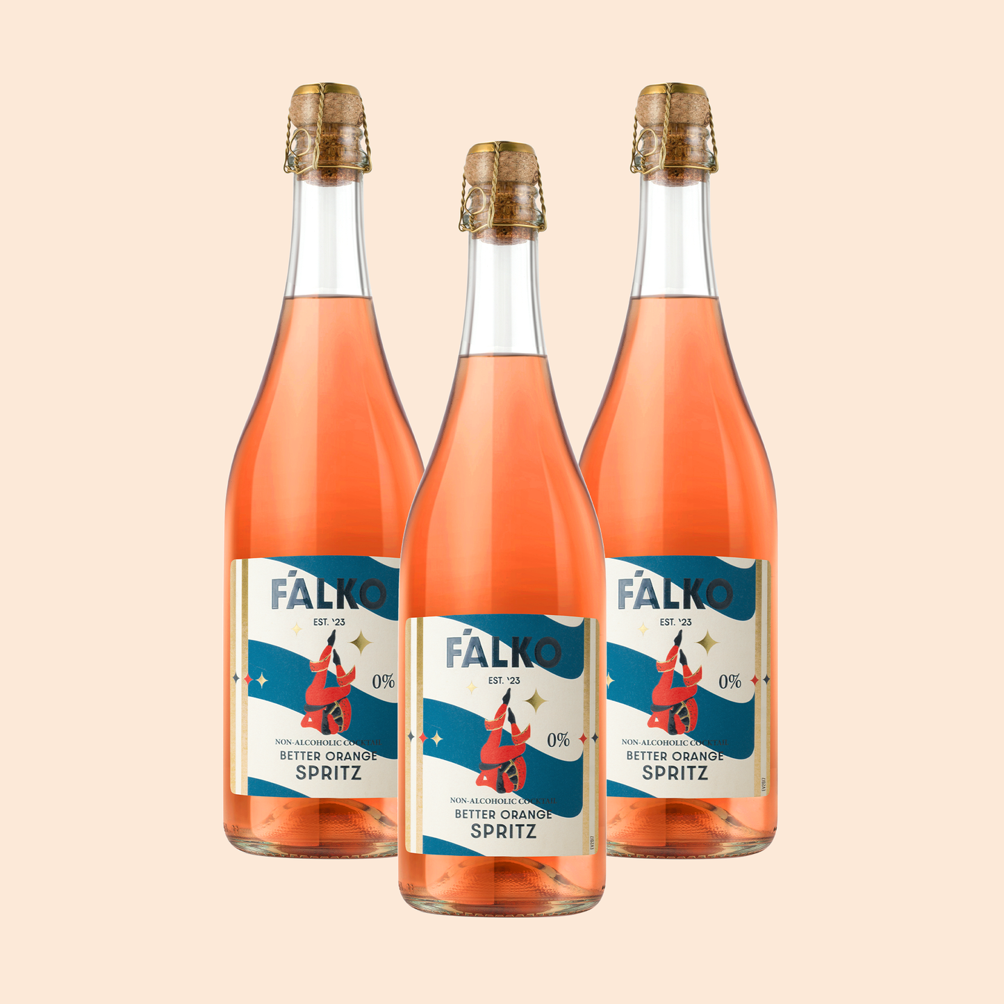 3-pack Bezalkoholowe F'ALKO Better Orange Spritz (750 ml)