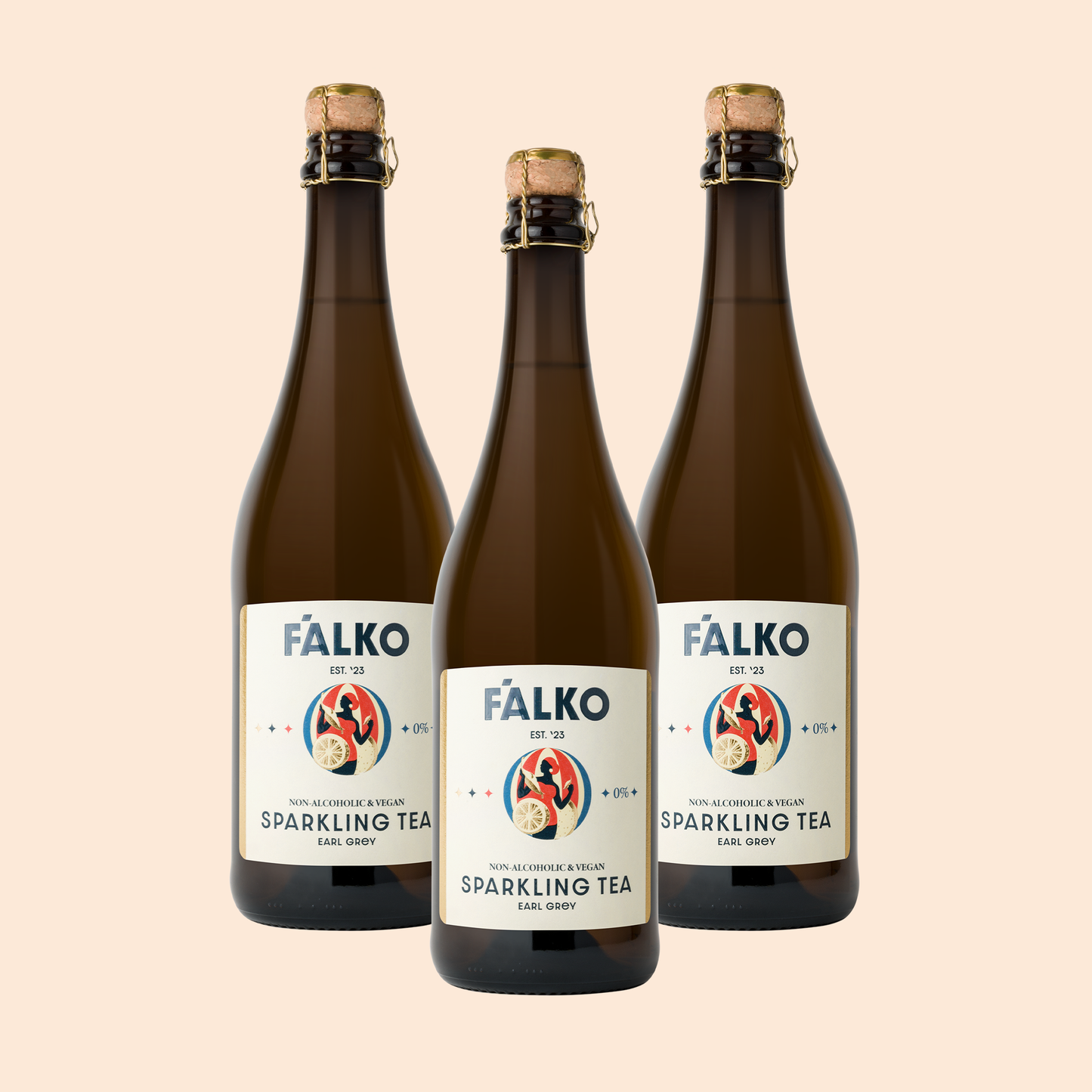 3-pack F'ALKO Sparkling Tea 0,0%