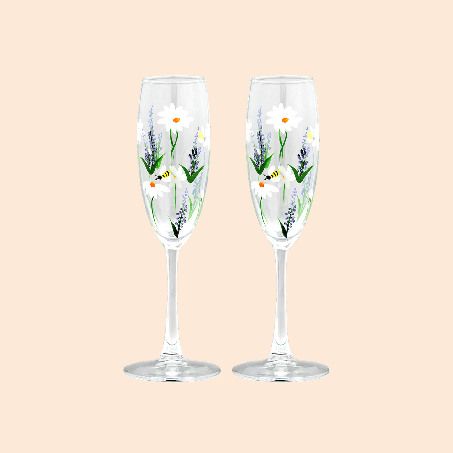 Kieliszek Springtime Toast Champagne Flute Set of 2