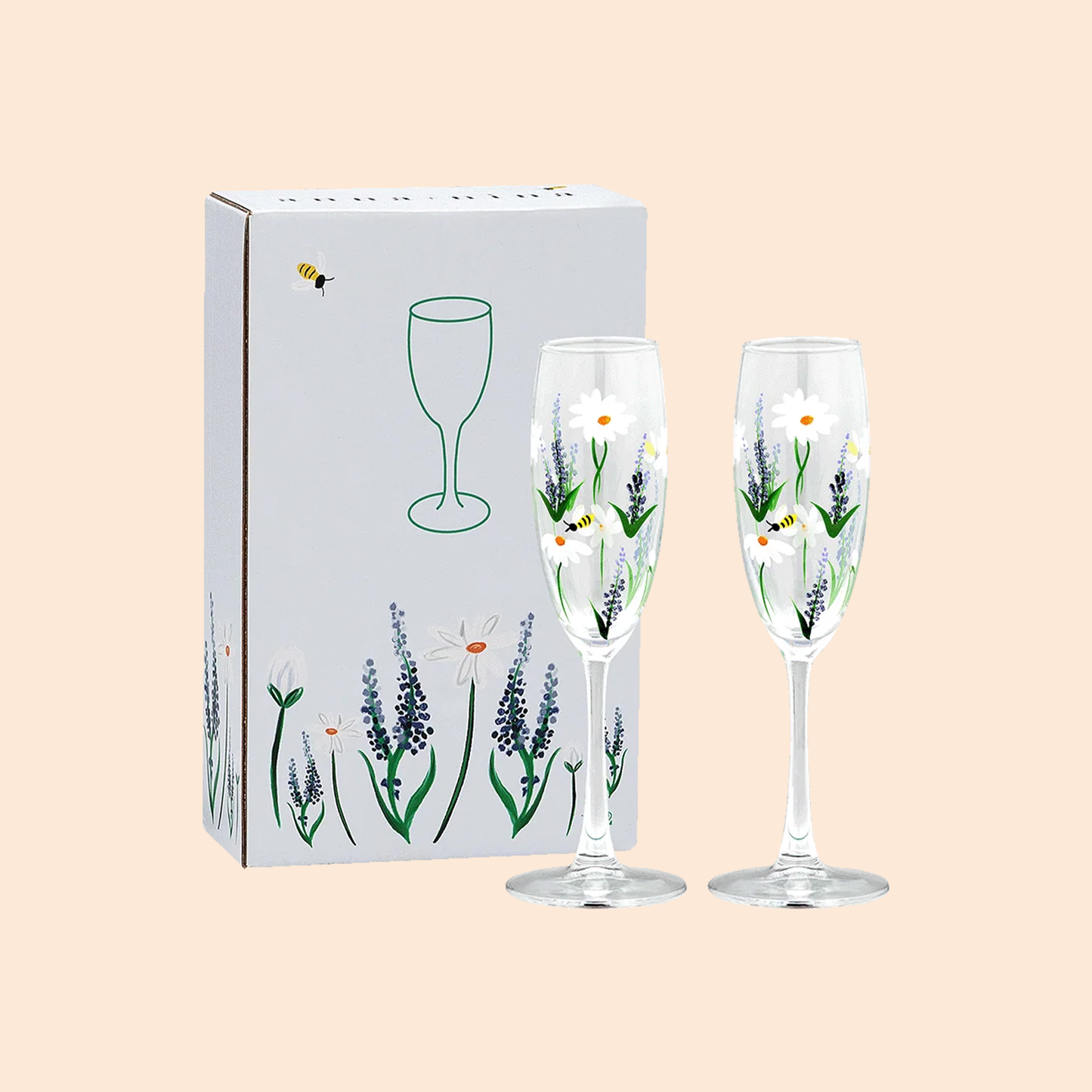 Kieliszek Springtime Toast Champagne Flute Set of 2