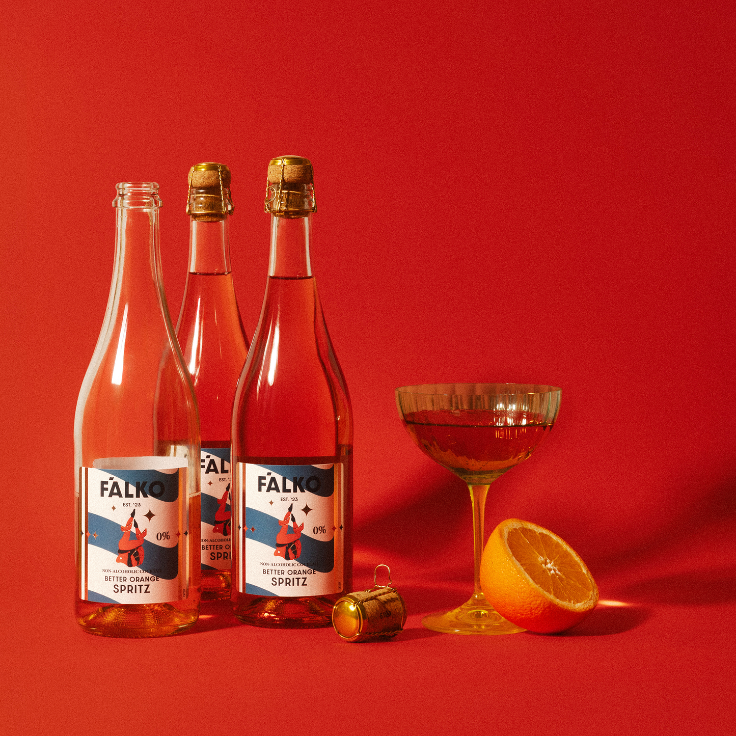 3-pack Bezalkoholowe F'ALKO Better Orange Spritz (750 ml)